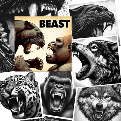 Tattoo Flash Collective Books Beasts